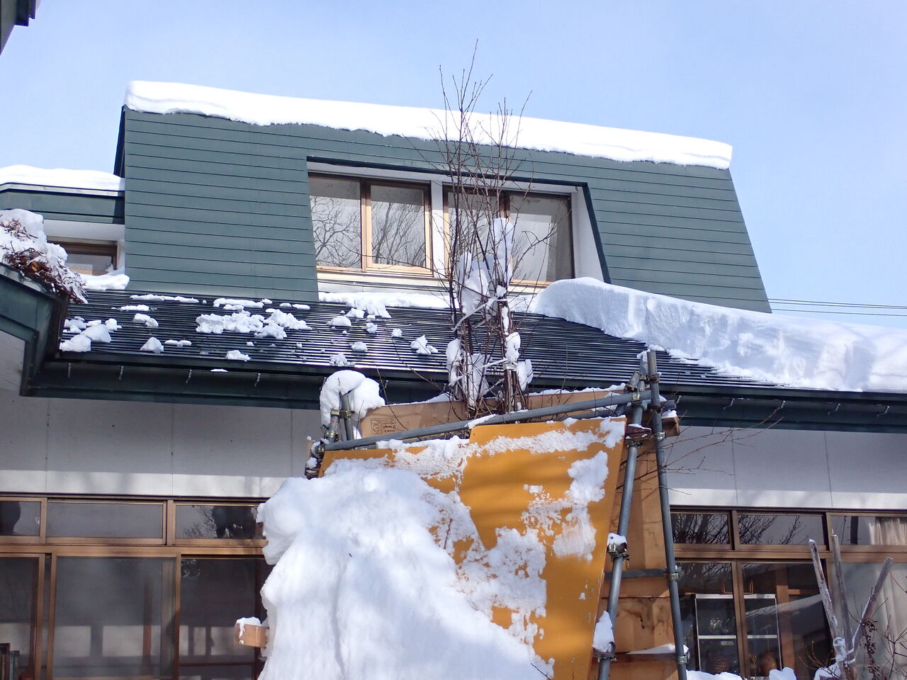 雪が降ったら藤沢周平 落ちた屋根の雪の片づけも 葉っぱ塾 ブナの森から吹く風