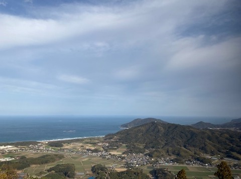 可也山頂火山野北方面2021年1月