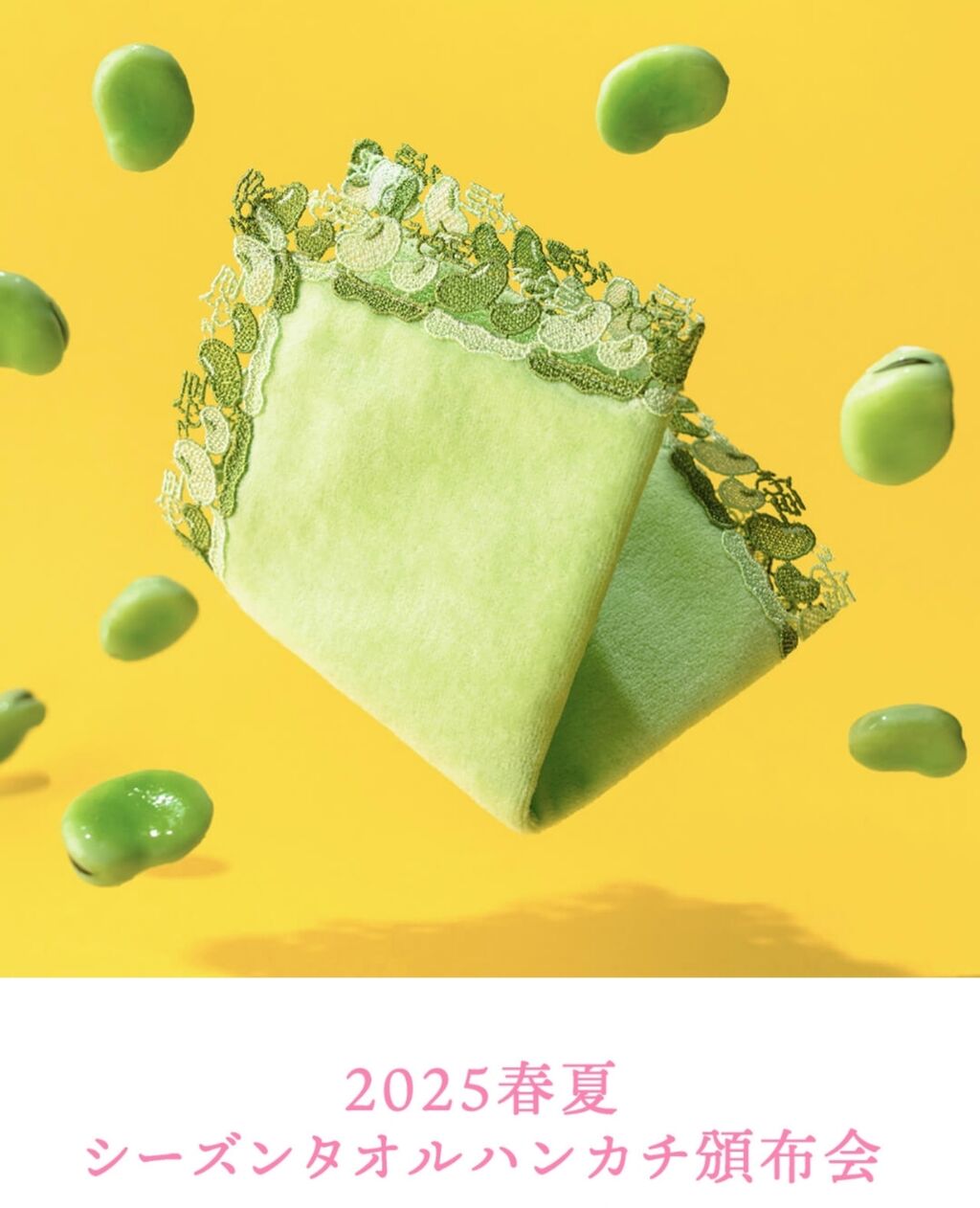 近沢レースのシーズンタオルハンカチ