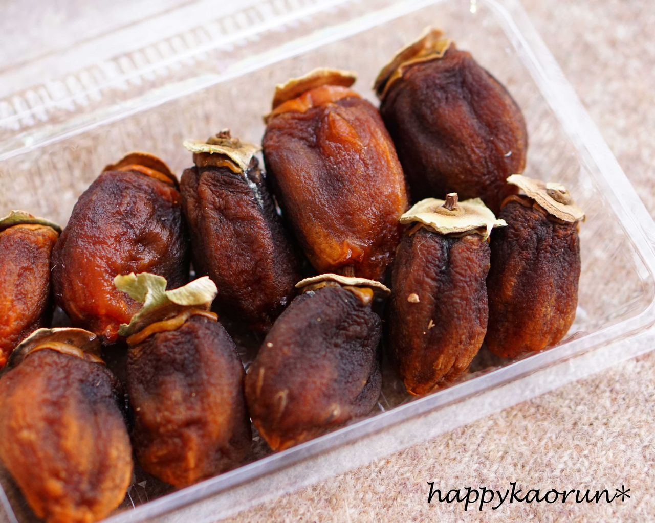 干し柿 寒い週末 かおるんの大地と自然と家ごはん