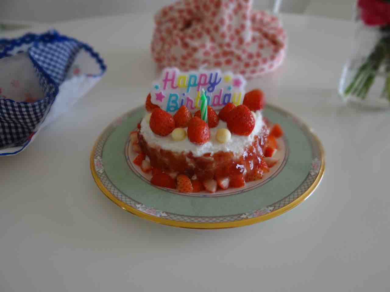 1歳のバースデーケーキ ハッピーパッサリーニョ