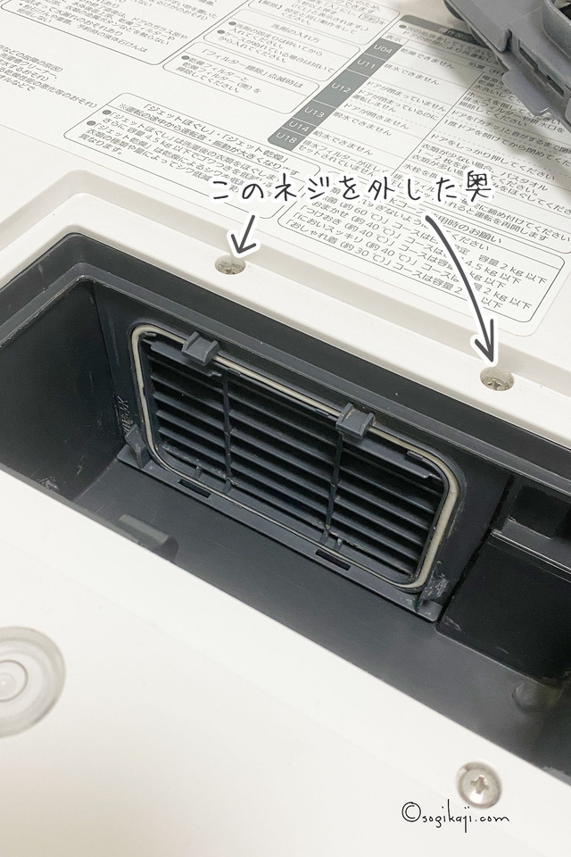 ドラム式乾燥フィルター水1