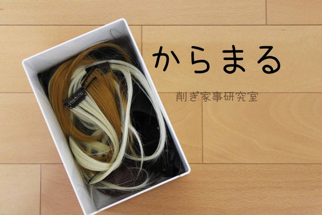 ヘアエクステ からまない 収納法 無印 直線ハンガー (6)
