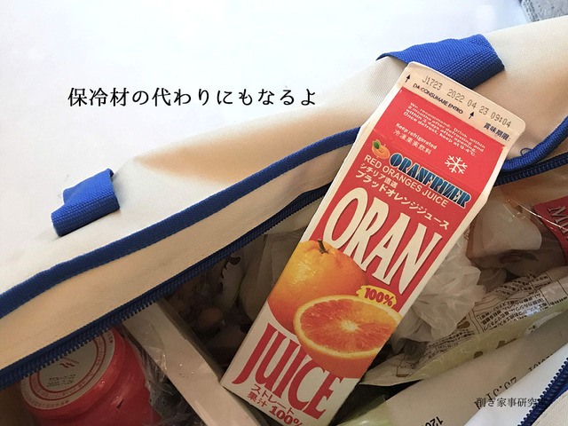 コストコ ブラッドオレンジジュース 保冷剤 (1)