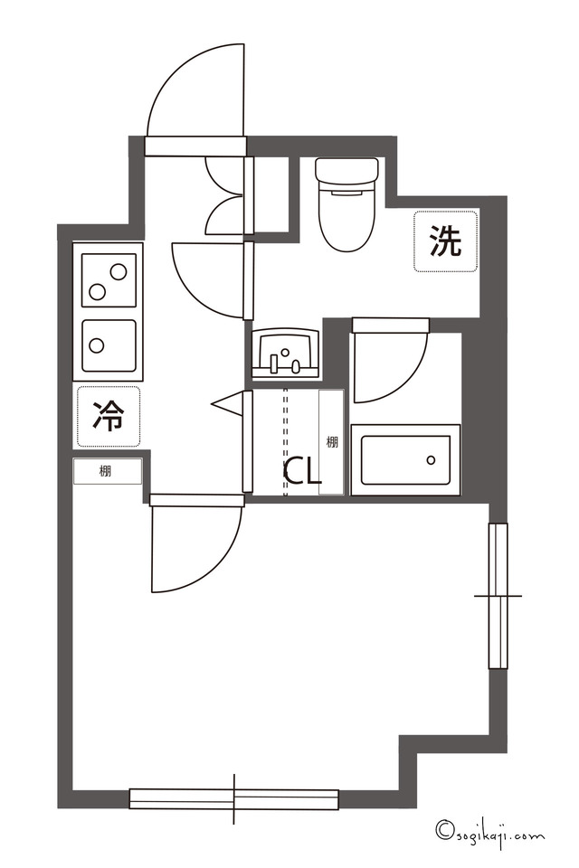1K間取り1