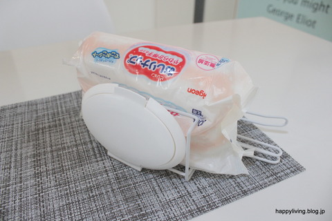 セリア ラップホルダー 収納アイディア ウエットティッシュ (6)