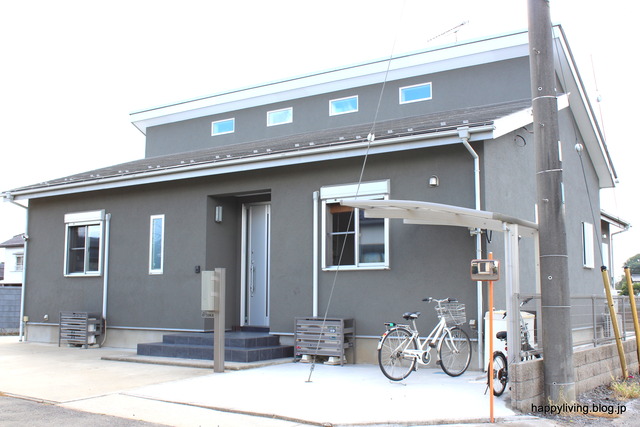シンプルエクステリア 平屋 高窓 3LDK 家づくり (5)