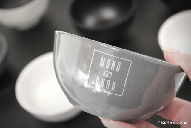 ダイソー モノトーン 皿 茶椀 100均 (1)