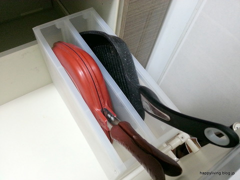 無印良品 PP 鍋 立てる収納 引き出しの中 キッチン アイディア