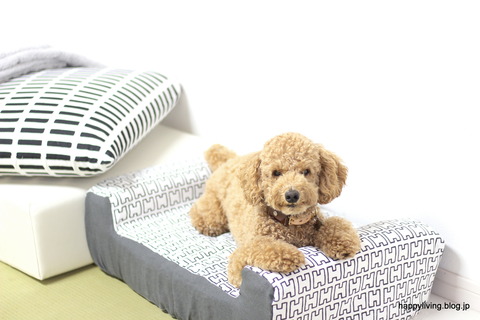 犬ベッド カバー artek 手作り モノトーン (10)