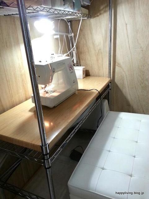 古いミシン 作業台 納戸