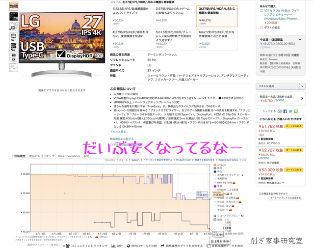 外部ディスプレイLG12