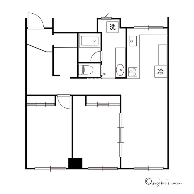 マンション中部屋1