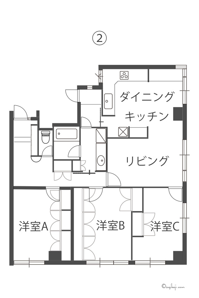 ②