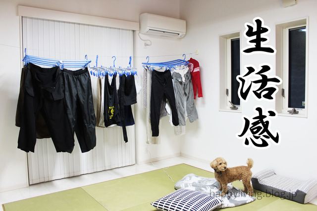 ラク家事 生活感 部屋干し リビング