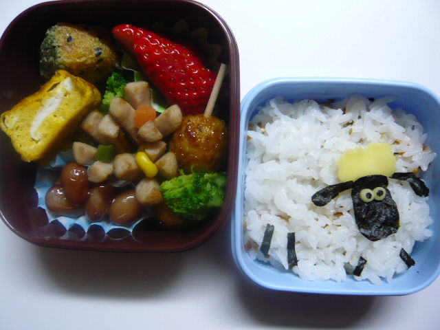 幼稚園のお弁当 59 ひつじのショーン ロンパース日記 幼稚園のお弁当 59 ひつじのショーン ロンパース日記
