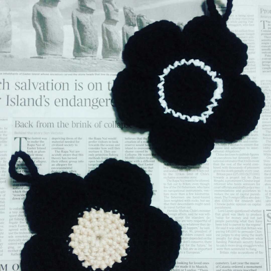 作品 マリメッコ風アクリルたわし Happymood 作品 マリメッコ風アクリルたわし Happymood