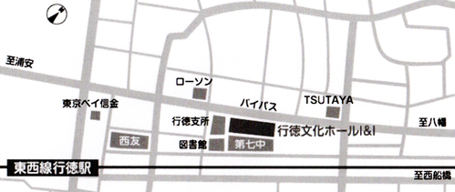 行徳文化ホール地図白黒