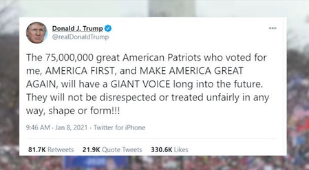 トランプ大統領ツイート