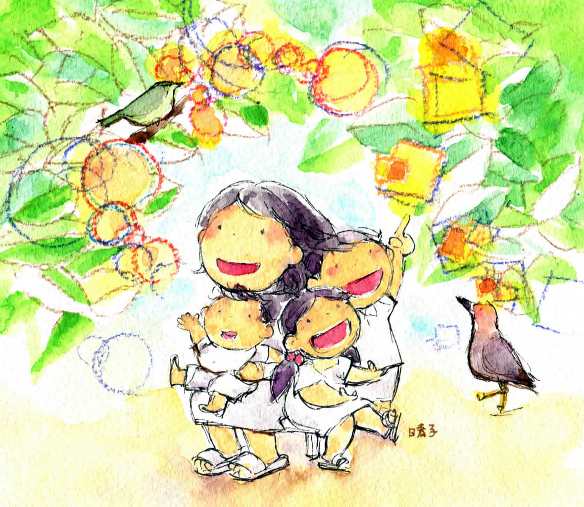 わらべ唄 鳥の鳴き声を人の声にして覚える 聞きなし Art Haruko 晴子の今日のお話