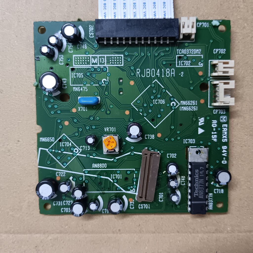 Panasonic RX-DT707の修理2回目(2) CDドライブ基板のReCap : まごころ