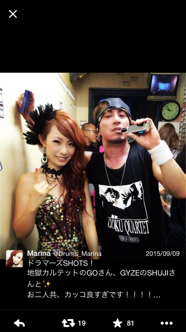 元ALDIOUS Marina テリー・ボジオ 親子 直筆サイン 抽プレ 限定 baby-G 