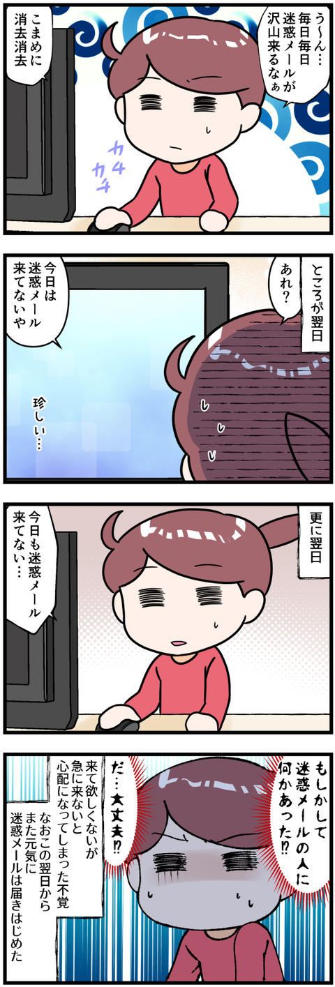 迷惑メールが急に来なくなった時改完成