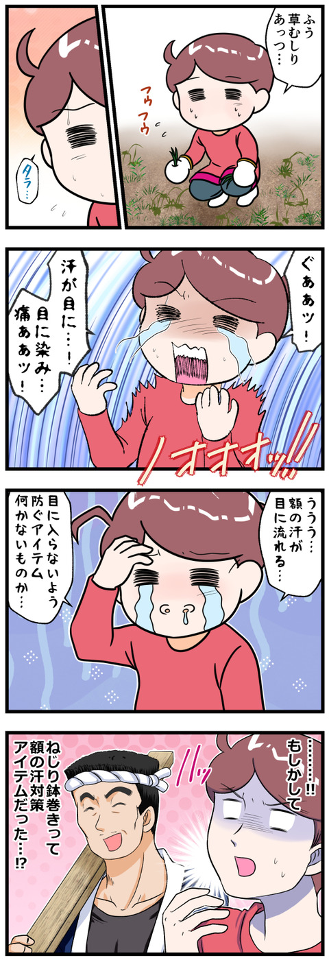 汗が目に入ったらめっちゃ染みるのだよ完成