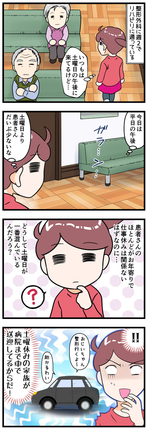 私が行く整形は平日患者さんが少ない完成
