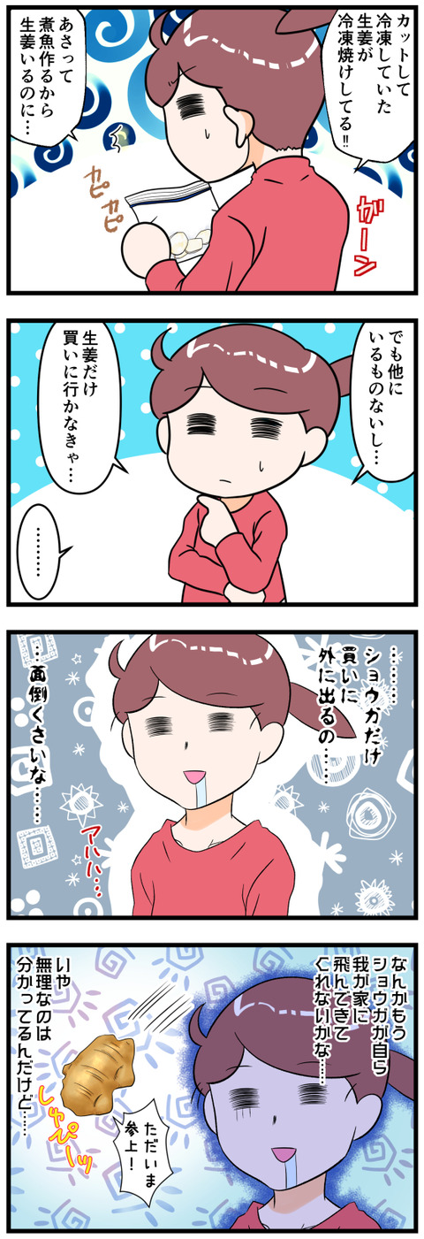 生姜だけ買いに行くのは面倒だ完成