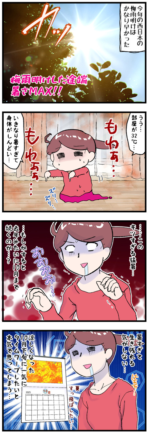 暑い時期が長いの辛すぎる完成