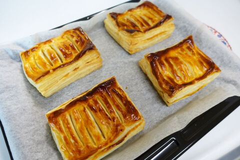 アップルパイ焼きたて