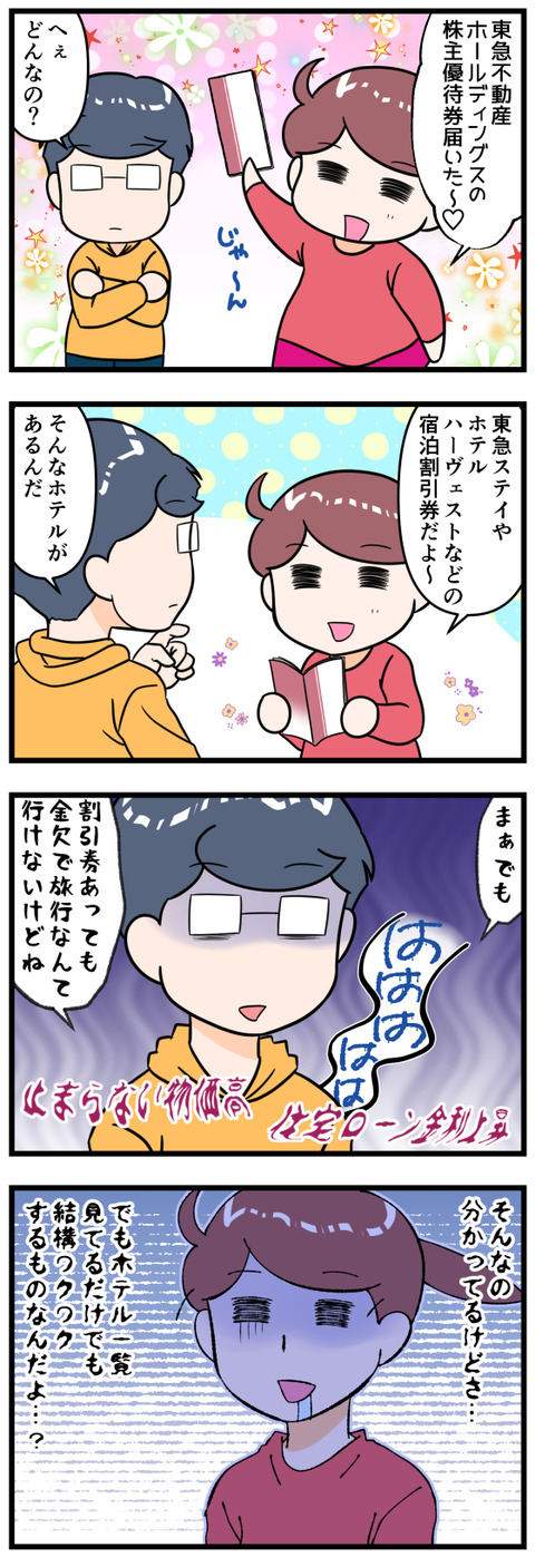 東急不動産の優待チケット完成