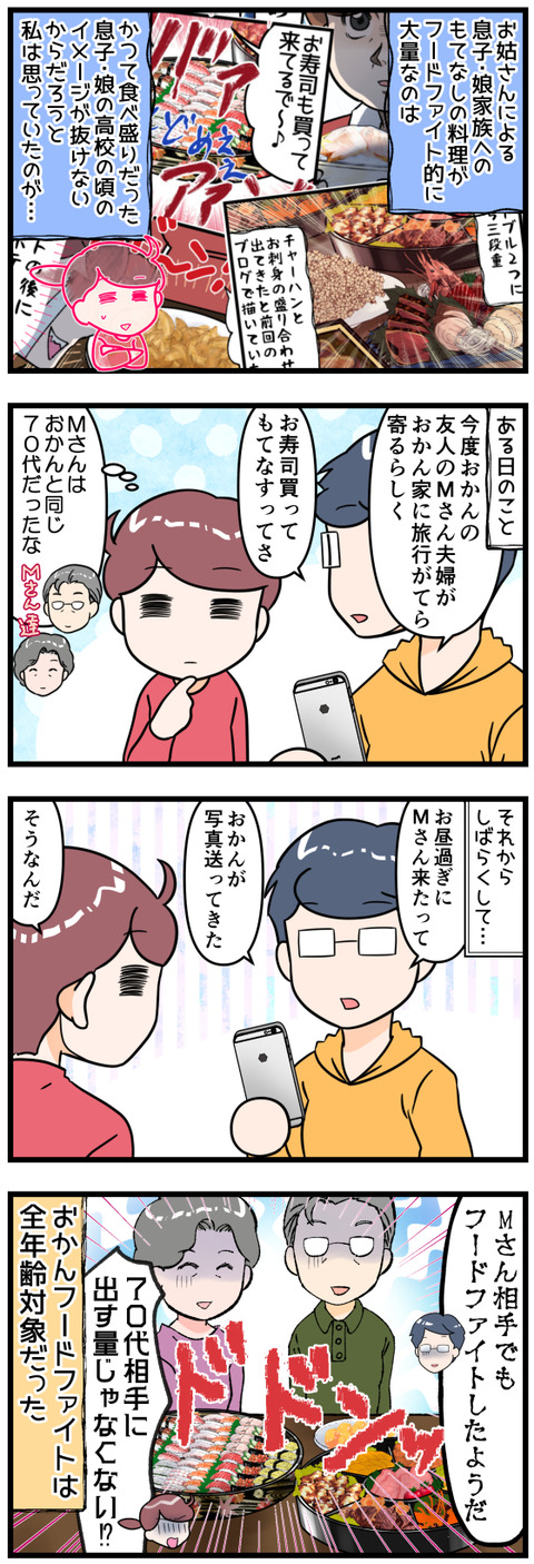 おかんのフードファイトは誰でも容赦ない完成