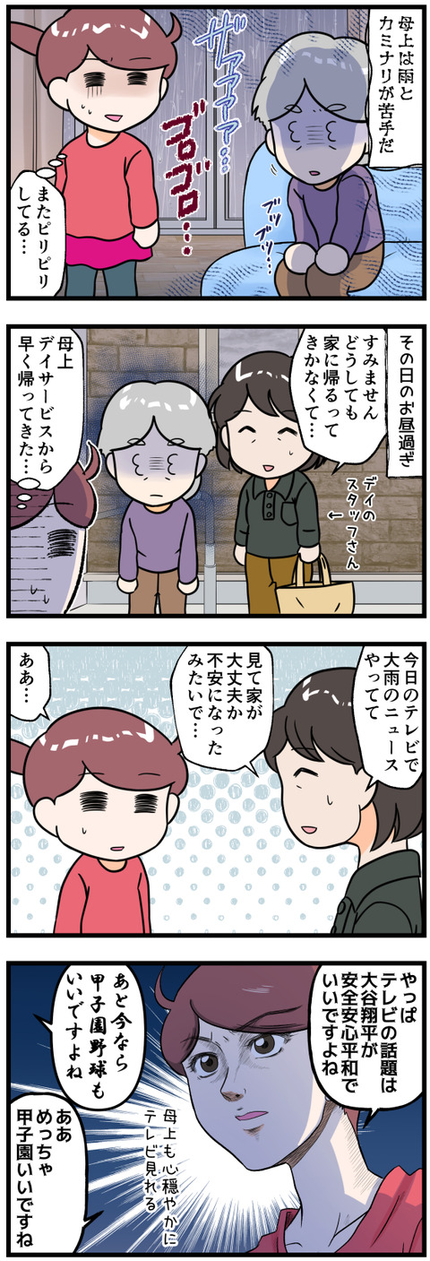 母上に大雨の話題は厳禁なのだ改完成