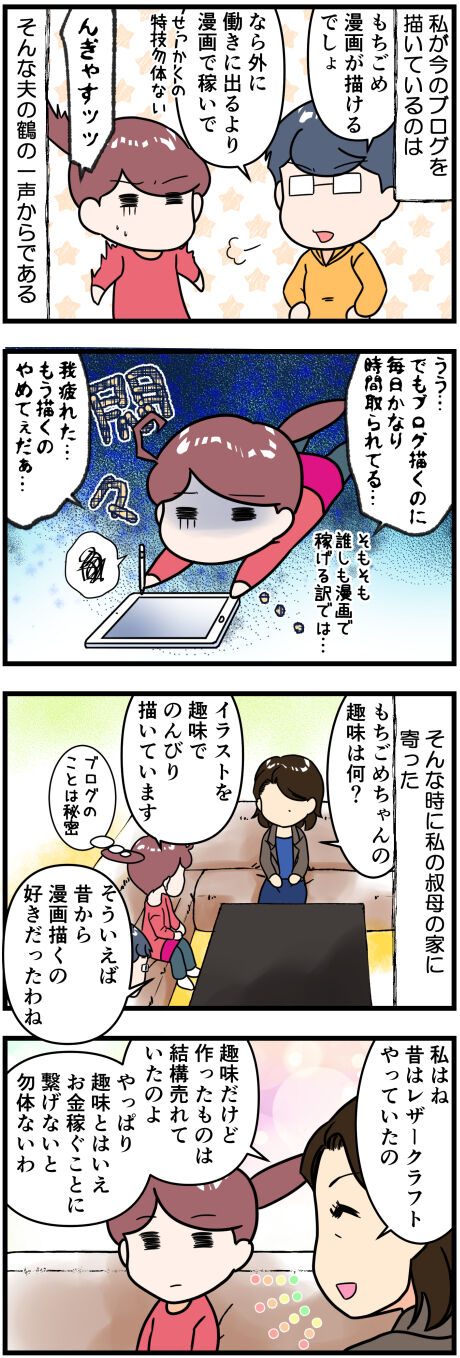 ブログ描く圧前半