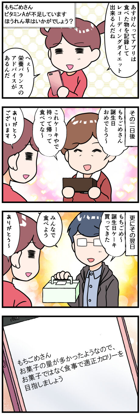 レコーディングダイエット始めた途端に前半