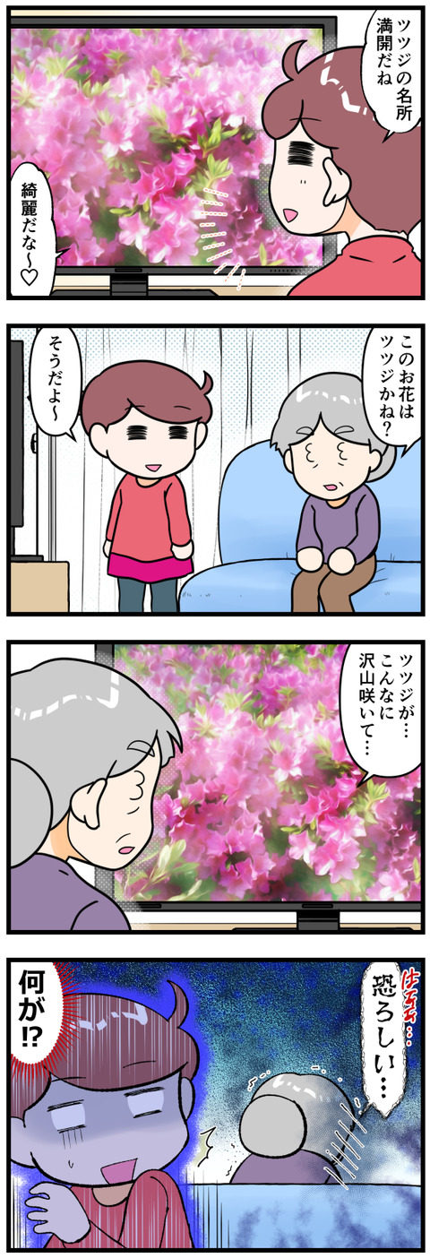 つつじを見た母上の反応完成