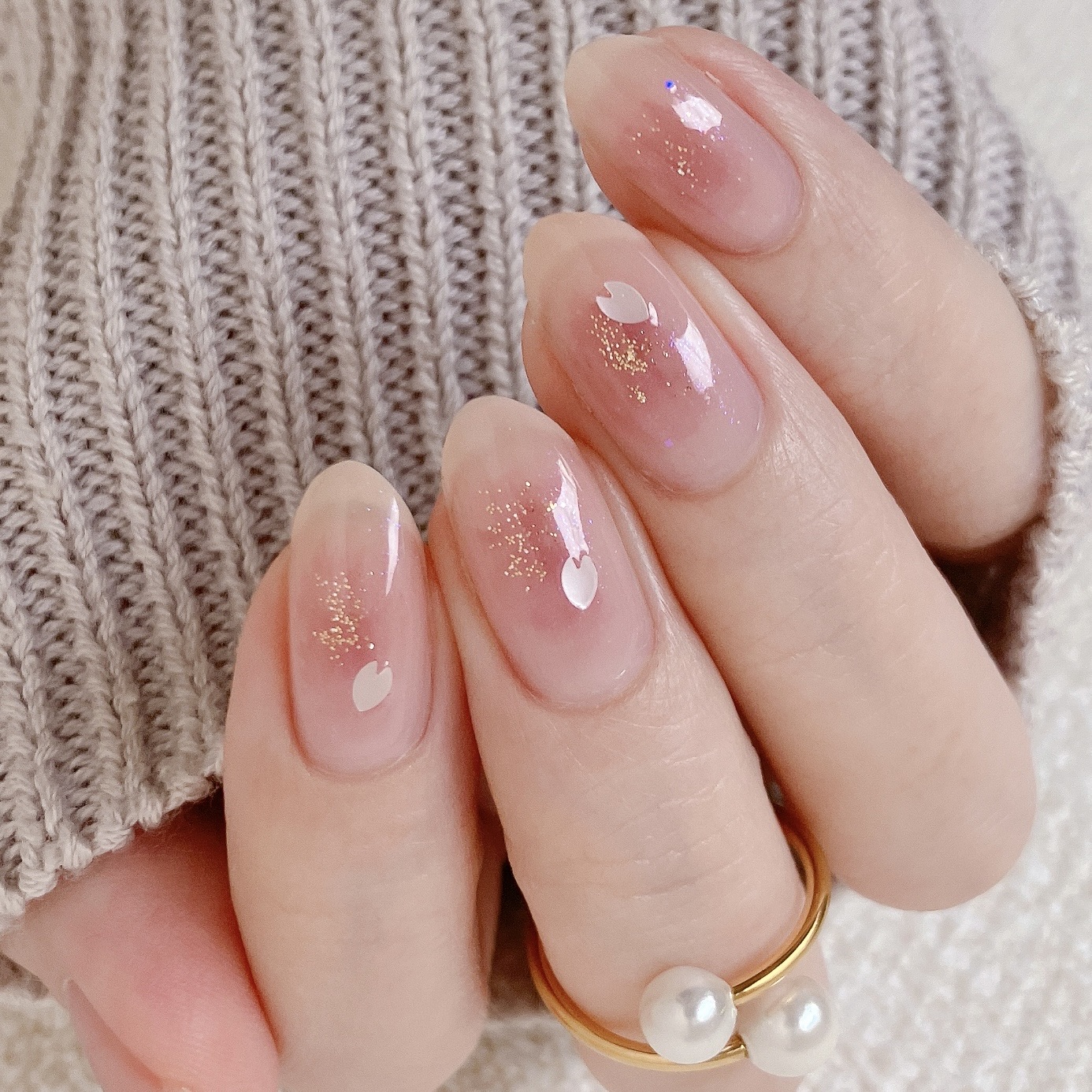 how to】ほわほわ桜チークネイル : akiのセルフネイルblog