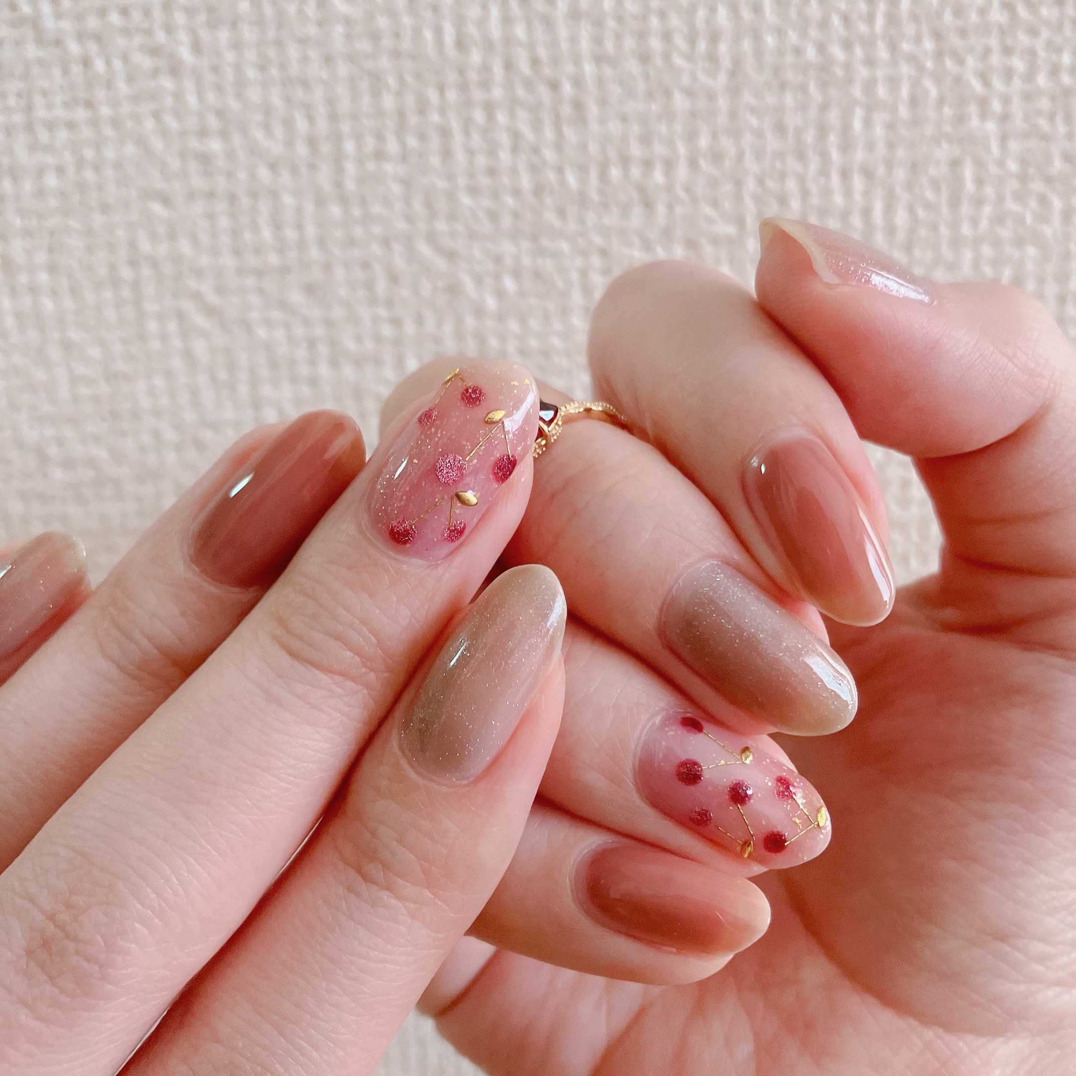 セルフネイル how to】マグネットさくらんぼネイル : akiのセルフネイルblog