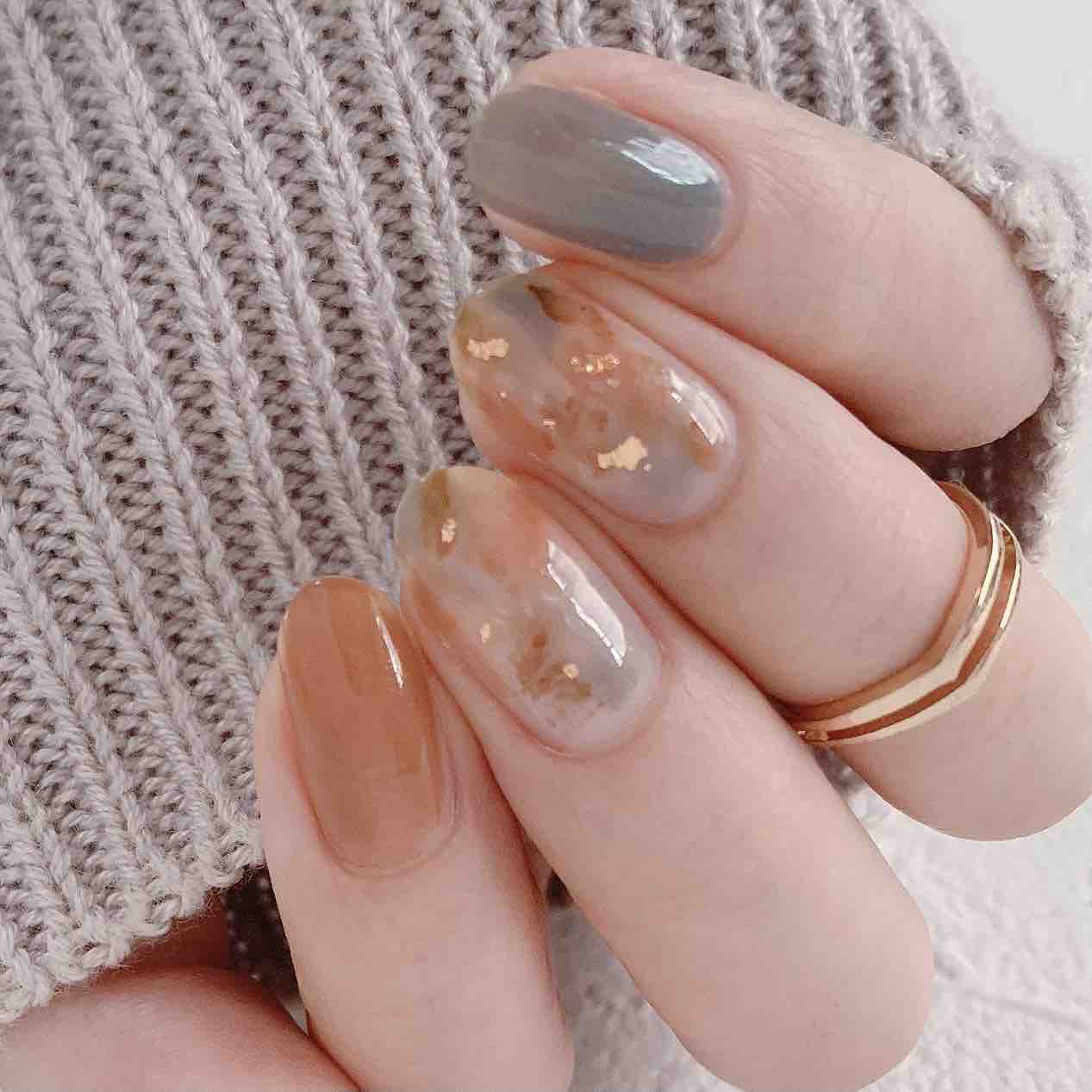 How To トム ジェリーの天然石ネイル Akiのセルフネイルblog Powered By ライブドアブログ