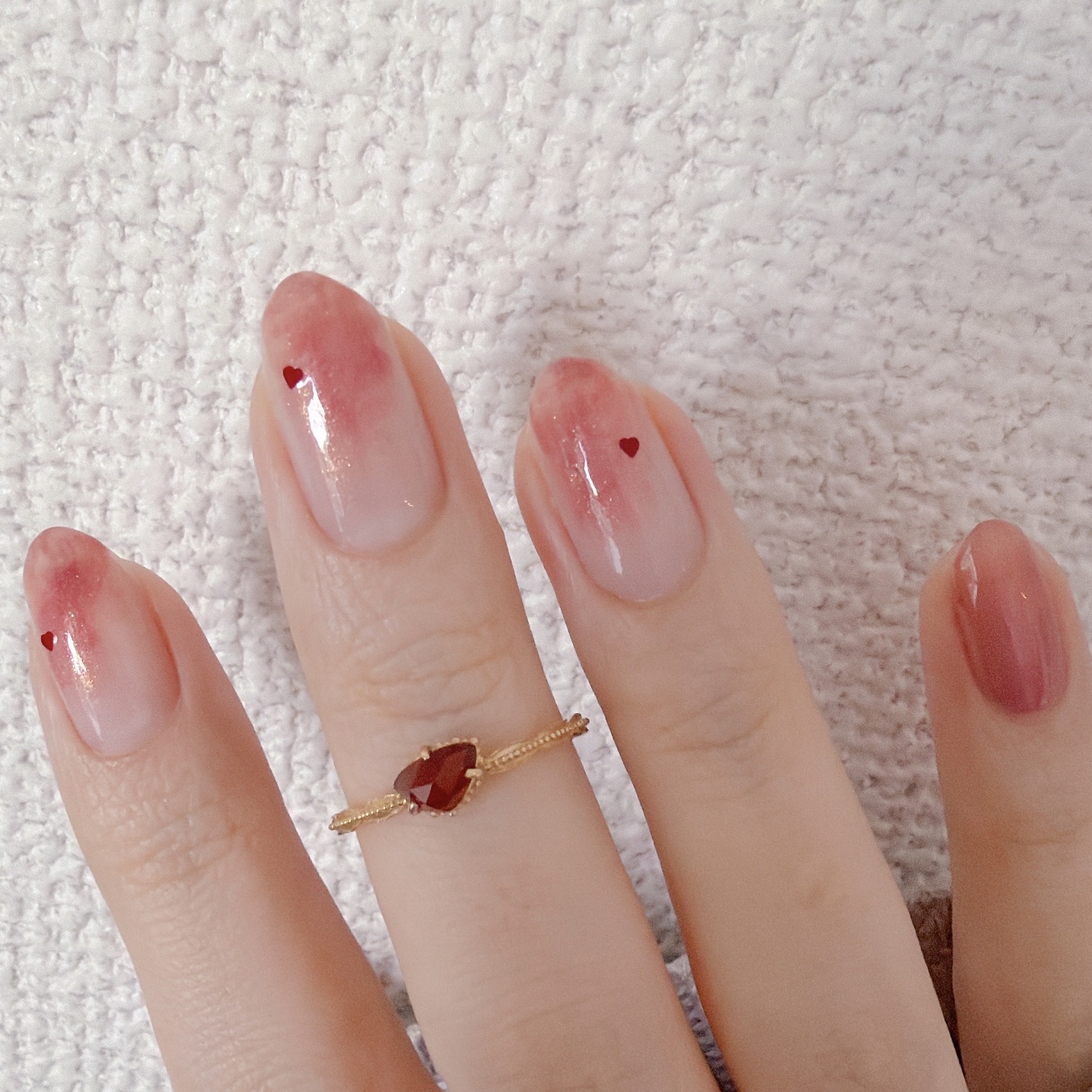 how to】ガーリーピンクニュアンスネイル : akiのセルフネイルblog