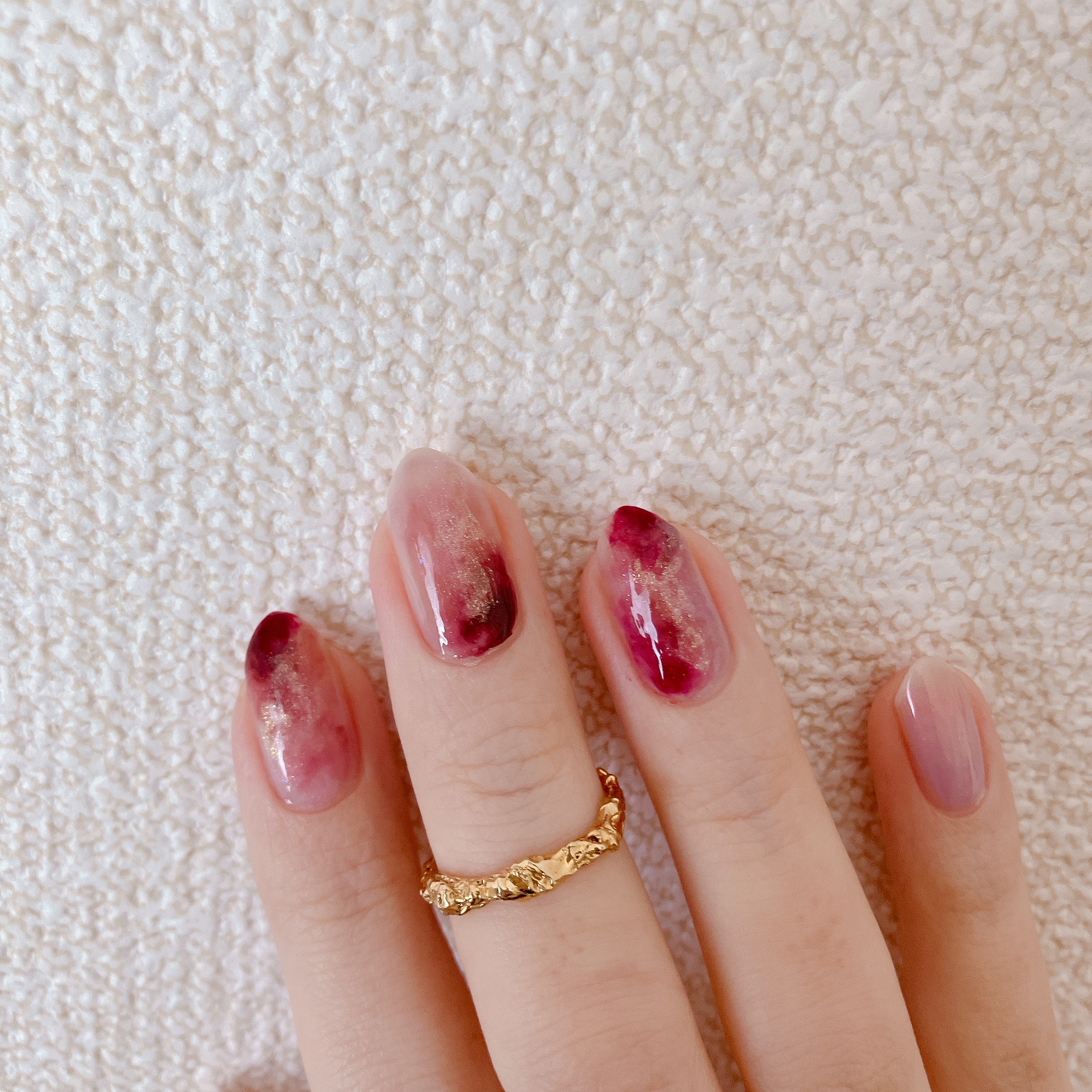 how to】菫色じゅわっとニュアンスネイル : akiのセルフネイルblog