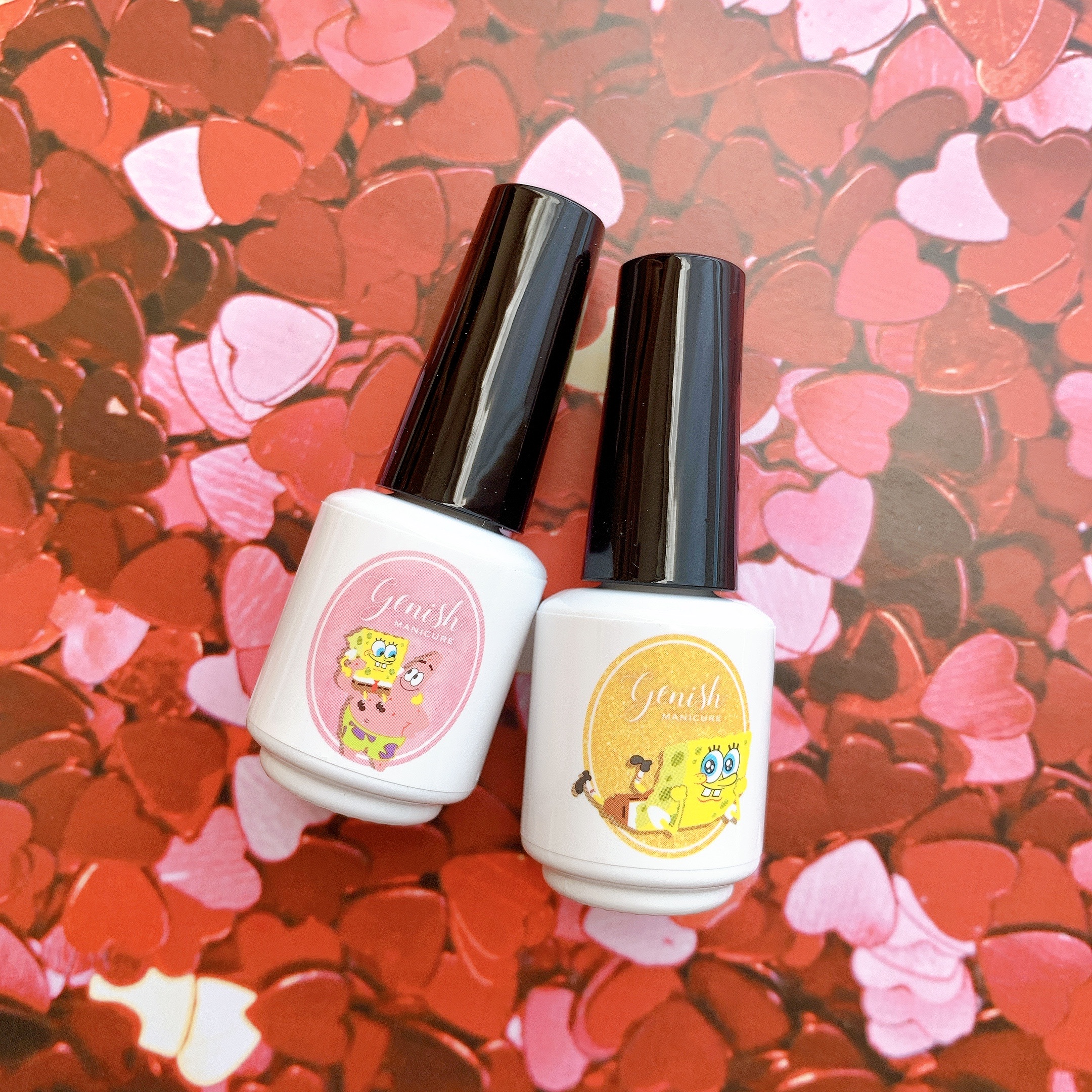 限定色レビュー ジーニッシュのスポンジボブコラボネイルがポップで可愛い Akiのセルフネイルblog Powered By ライブドアブログ