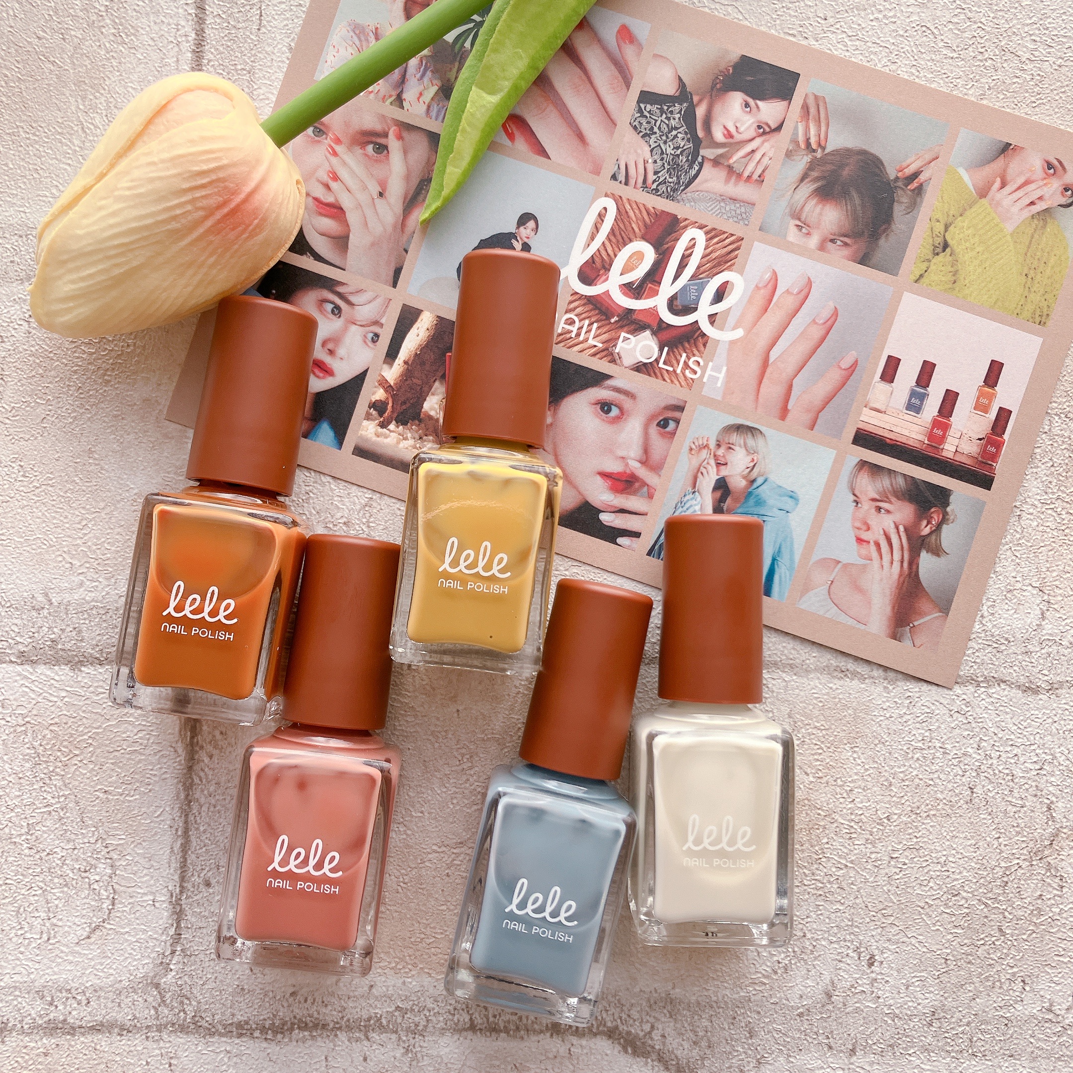 lele ネイルポリッシュ　巾着付き 新ブランドレビュー】ビタミンカラーが魅力的なleleのネイルポリッシュ