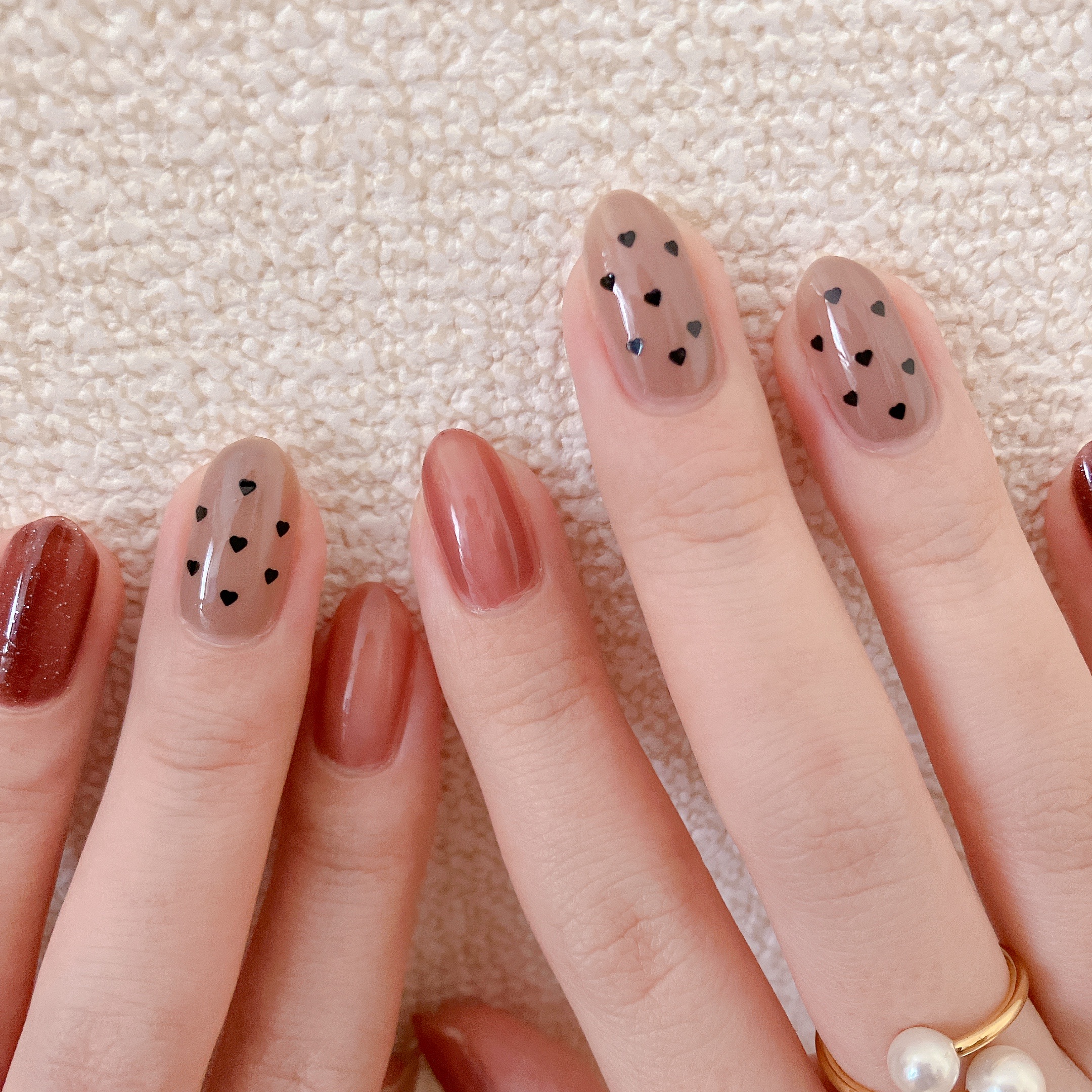 マグネットネイル ワンカラー ハートドットネイル マグネットネイル ワンカラー ハートドットネイル ワンカラー/ハート