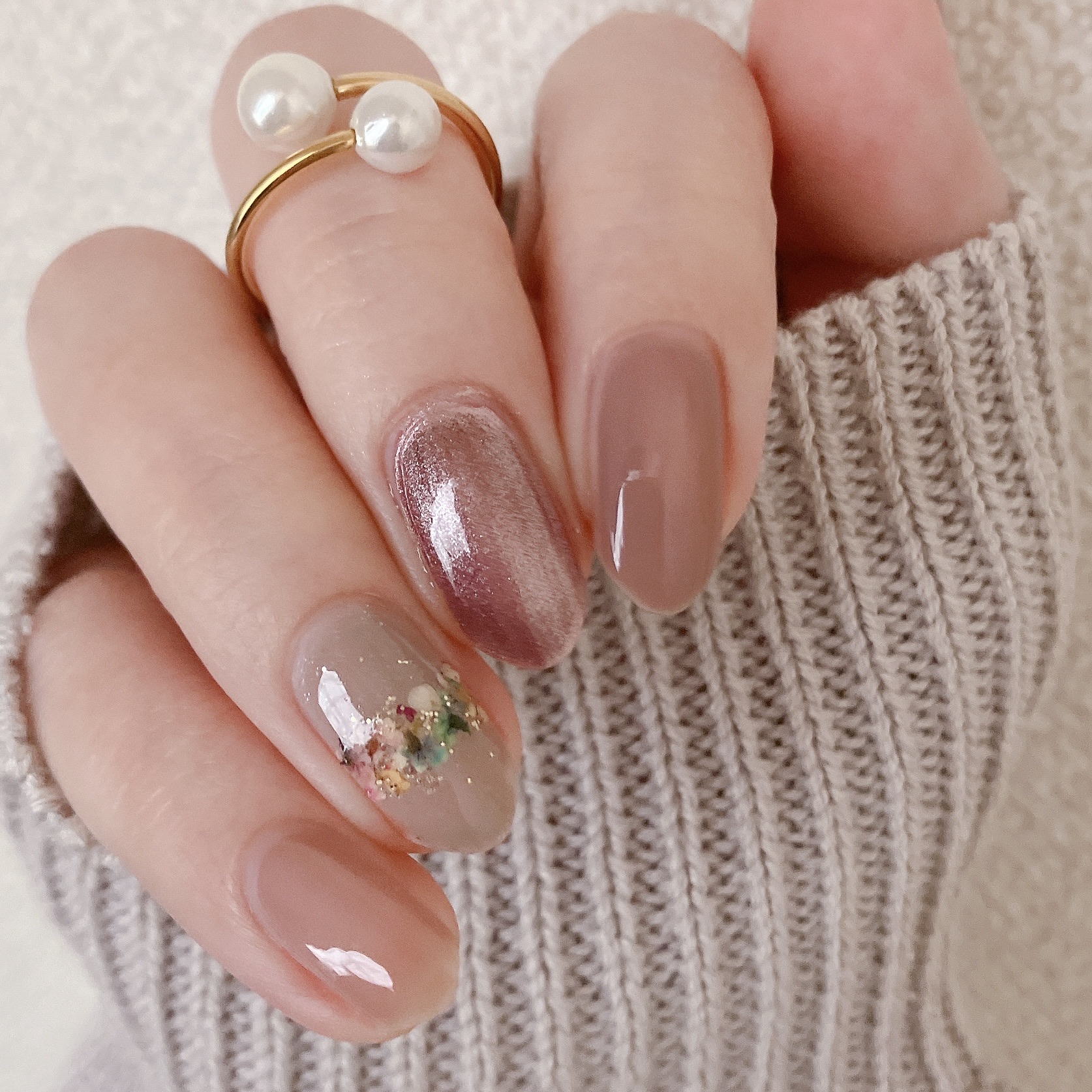 マグネットネイル　ゴールドライン　♡カラー変更0円♡ マグネットネイル ゴールドライン ネイルチップ（つけ爪） nail
