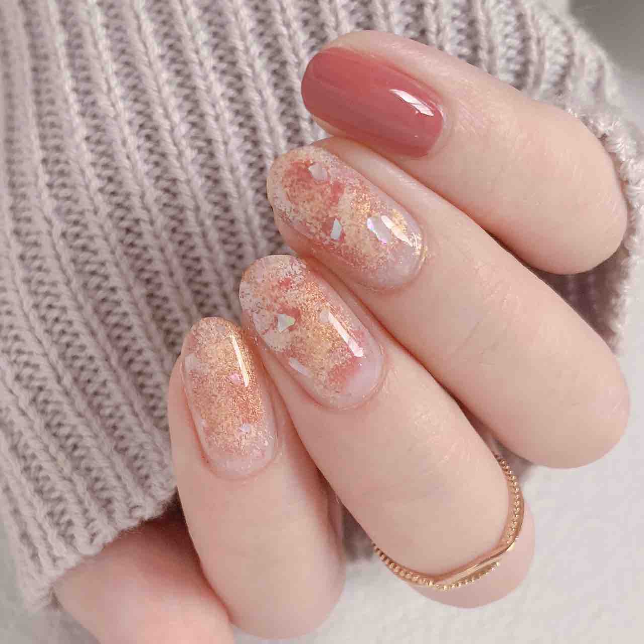 How To All100均アイテムで天然石ネイル Akiのセルフネイルblog Powered By ライブドアブログ
