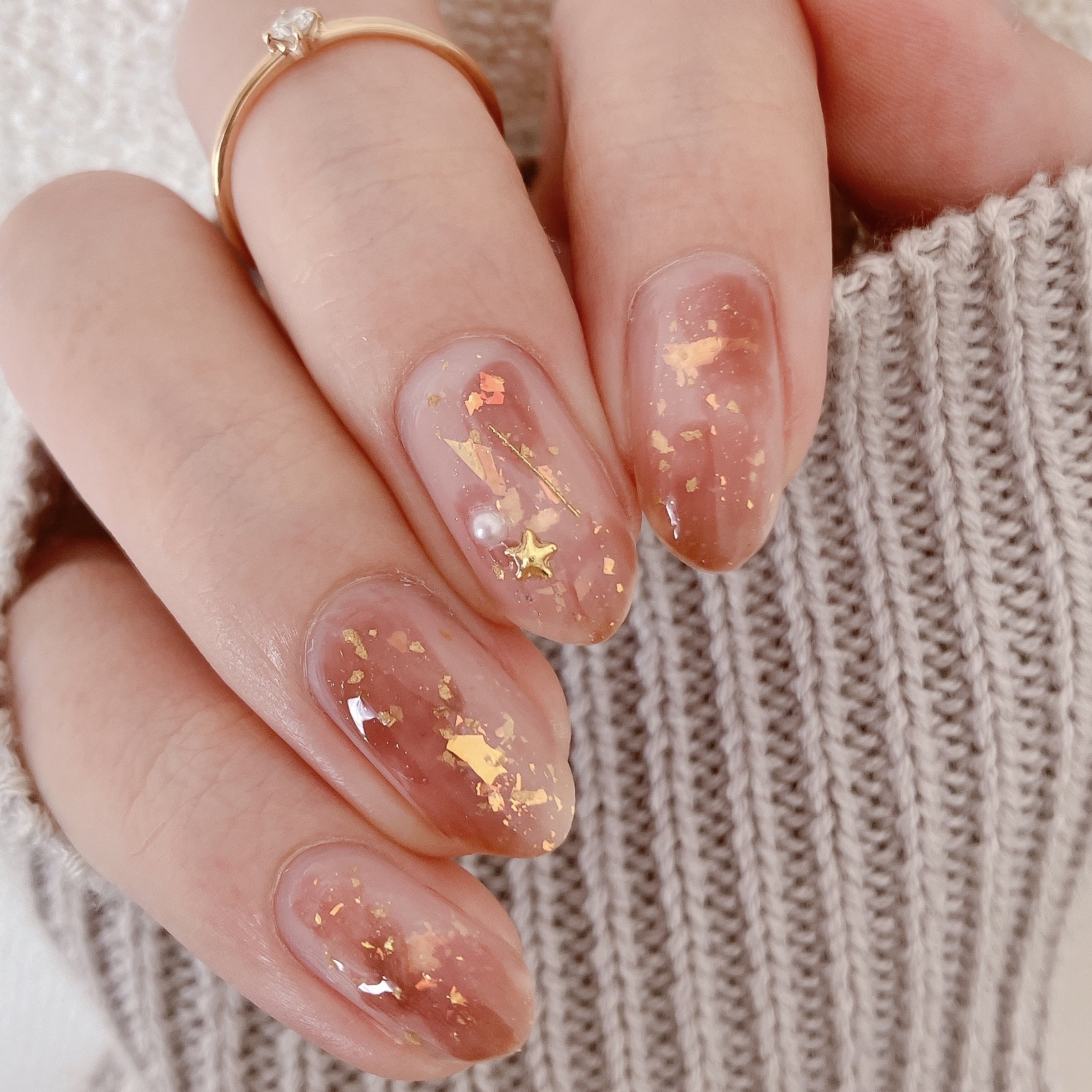 how to】キラっと星のニュアンスネイル : akiのセルフネイルblog 