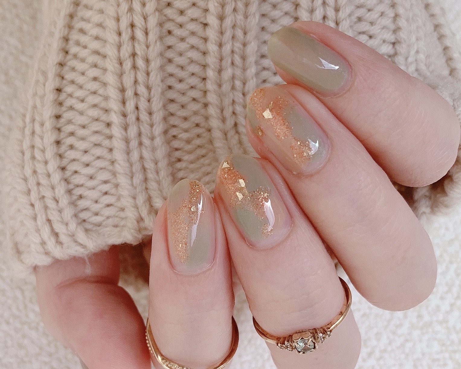How To 春のグリーンニュアンスネイル Akiのセルフネイルblog Powered By ライブドアブログ